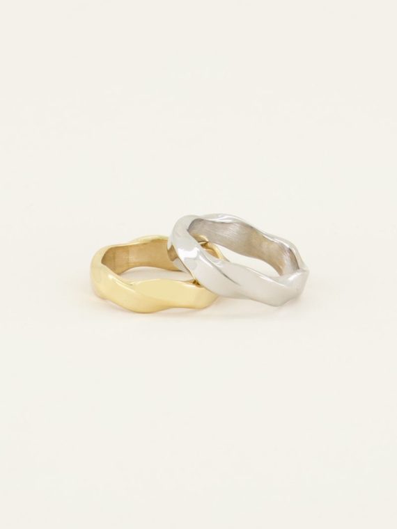 My Jewellery – Gedraaide ring (goud of zilver)