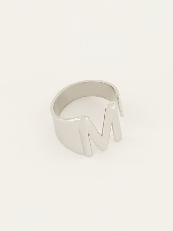 My Jewellery – Initial statement ring – Zilver